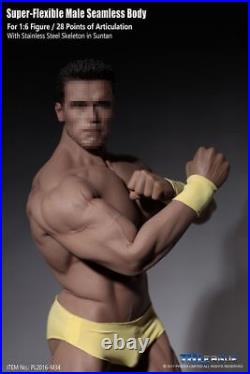 TBLeague 1/6 Man Body M34 Muscular Seamless Flexible Suntan Doll Model