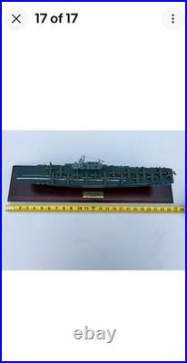 THE DANBURY MINT USS HORNET CV-8 USN AIRCRAFT CARRIER WWII 1500 Scale