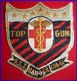 TOP GUN Patch USS RANGER CVA 61 Aircraft Carrier Vietnam War V. 481