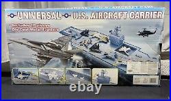 TOY QUEST UNIVERSAL U. S. AIRCRAFT CARRIER 10 PCS Die Cast Metal Fighters