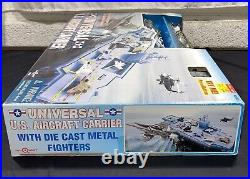 TOY QUEST UNIVERSAL U. S. AIRCRAFT CARRIER 10 PCS Die Cast Metal Fighters