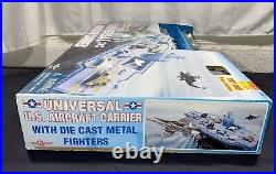 TOY QUEST UNIVERSAL U. S. AIRCRAFT CARRIER 10 PCS Die Cast Metal Fighters