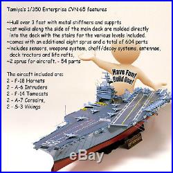 Tamiya 1/350 U. S. S. Enterprise Cvn 65 Aircraft Carrier Kit No 78007