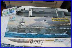 Tamiya USS Enterprise 1350 scale aircraft carrier ship model kit 78007 USED
