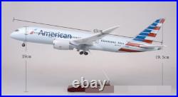 Terebo 1/130 American Airlines Plane Model B787 Airplane WithLED Boeing 787 Plane