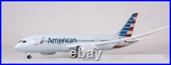 Terebo 1/130 American Airlines Plane Model B787 Airplane WithLED Boeing 787 Plane