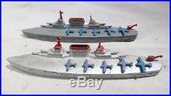 Tootsietoy Tootsie Toy battleship Destroyer Aircraft Carrier Armored Transports