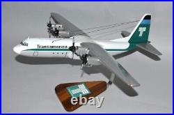 Transamerica Airlines Lockheed C-130 Hercules Desk Top Model 1/72 SC Airplane