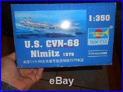 Trumpeteer US CVN-68 Nimitz Aircraft Carrier Model in Box 1/350 #05605