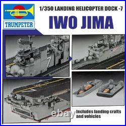 Trumpeter 05615 1/350 Uss Iwo Jima Lhd-7 (landing Helicopter Deck) Model Kit