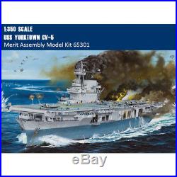 Trumpeter 06707 1/700 Merit 65301 1/350 USS Yorktown CV-5 Aircraft Carrier Model