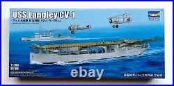 Trumpeter 1/350 Scale USS Langley CV-1 Aircraft Carrier model kit & Upgrade Sets