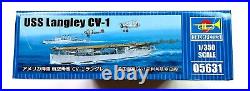 Trumpeter 1/350 Scale USS Langley CV-1 Aircraft Carrier model kit & Upgrade Sets