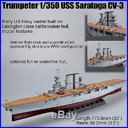 Trumpeter 1/350 Uss Saratoga Cv-3 Aircraft Carrier Kit 03701