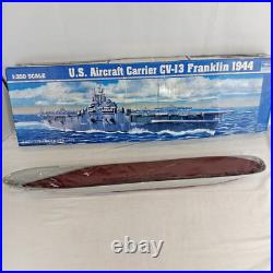 U. S. Aircraft Carrier CV-13 Franklin 1944 1350 Scale Opened but UNASSEBLED