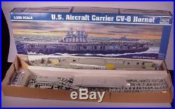 U. S. Aircraft Carrier CV-8 Hornet Model kit 1350 Trumpeter & huge lot of extras