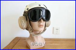 U. S. NAVY Aircraft Carrier Flight Deck Crewman's Protection Helmet + Goggles