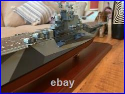 U. S Navy Aircraft Carrier USS Yorktown Wood 30 Model Ship Assembled