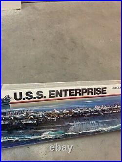 U. S. S. Enterprise Aircraft Carrier Model Kit by Monogram #3700 (1978) NEW Sealed