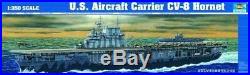 U. S. US Aircraft Carrier CV-8 Hornet Nave Portaerei 1350 Plastic Model Kit