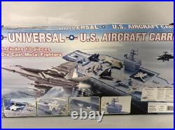 UNIVERSAL US AIRCRAFT CARRIER With 10 Die Cast Planes RARE Read Description