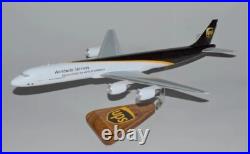 UPS Parcel Services Douglas DC-8-63F Desk Top Display Model 1/100 SC Airplane