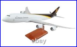 UPS Worldwide Services Boeing 747-8F Desk Top Display Model 1/100 SC Airplane UPS Worldwide Services Boeing 747-8F Desk Top Display Model 1/100 SC Airplane