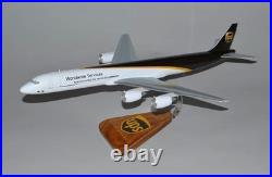 UPS Worldwide Services Douglas DC-8-63F Desk Display Jet Model 1/100 SC Airplane