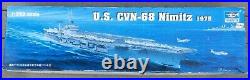 US CVN-68 Nimitz (1975) Aircraft Carrier Model, 1350 Scale, About 40 in. Long