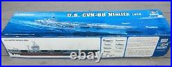 US CVN-68 Nimitz (1975) Aircraft Carrier Model, 1350 Scale, About 40 in. Long