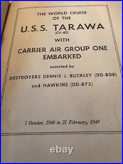 US Navy USS Tarawa (CV-40) Master At Arms MAA Badge Aircraft Carrier Cruise Book