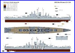 US-S 350918DX 1/350 USN Heavy Cruiser Des Moines CA-134 Deluxe Kit Plastic M