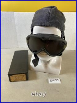 USN US Navy Aviation Goggle box Hat WW2 Air Craft Carrier Flight Deck 36D59