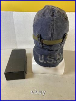 USN US Navy Aviation Goggle box Hat WW2 Air Craft Carrier Flight Deck 36D59