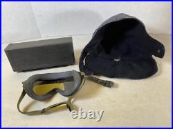 USN US Navy Aviation Goggle box Hat WW2 Air Craft Carrier Flight Deck 36D59