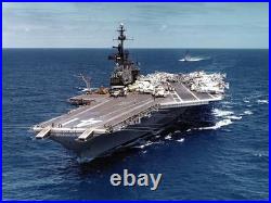 USN USS Midway CV-41 Aircraft Carrier Ship Bronze Propeller Plane Skin Bag Tag