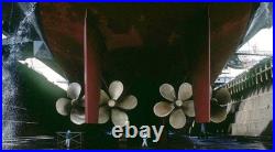 USN USS Midway CV-41 Aircraft Carrier Ship Bronze Propeller Plane Skin Bag Tag