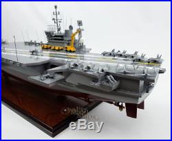 USS AMERICA CV-66 Handcrafted Aircraft Carrier Display Model Scale 1/300 NEW