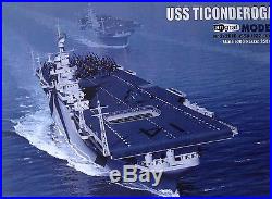 USS Aircraft Carrier Ticonderoga Cut Out Paper Model Scale 1200 + Laser Frames