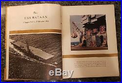 USS Bataan (CVL-29) Navy Aircraft Carrier Cruise Book WW II 1943-1945