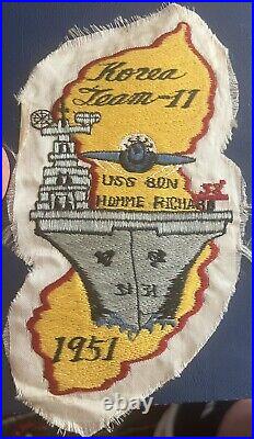 USS Bonhomme Richard 1951 Korea Theater Made Jacket Patch 1951 Aircraft Carrier