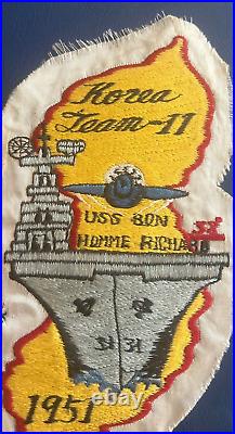 USS Bonhomme Richard 1951 Korea Theater Made Jacket Patch 1951 Aircraft Carrier