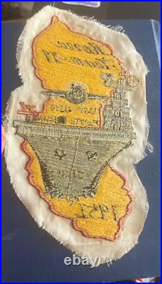 USS Bonhomme Richard 1951 Korea Theater Made Jacket Patch 1951 Aircraft Carrier