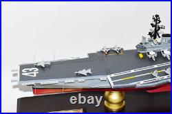 USS Coral Sea CVA-43 Aircraft Carrier Model, Navy, Scale Model, Mahogany, Midway