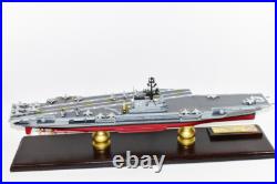 USS Coral Sea CVA-43 Aircraft Carrier Model, Navy, Scale Model, Mahogany, Midway USS Coral Sea CVA-43 Aircraft Carrier Model, Navy, Scale Model, Mahogany, Midway