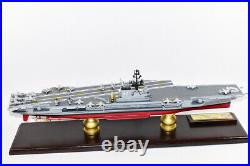 USS Coral Sea CVA-43 Aircraft Carrier Model, Navy, Scale Model, Mahogany, Midway