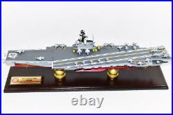 USS Coral Sea CVA-43 Aircraft Carrier Model, Navy, Scale Model, Mahogany, Midway