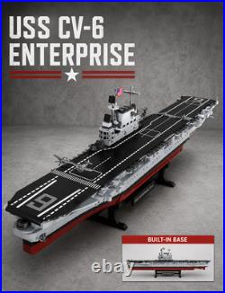 USS Enterprise Aircraft Carrier Building Block Set 1883 PCS Military Model Kit