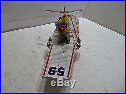 Uss Forestal Air Craft Carrier-working Helicopter Very Good Cond Made In Japan