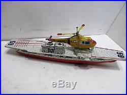Uss Forestal Air Craft Carrier-working Helicopter Very Good Cond Made In Japan